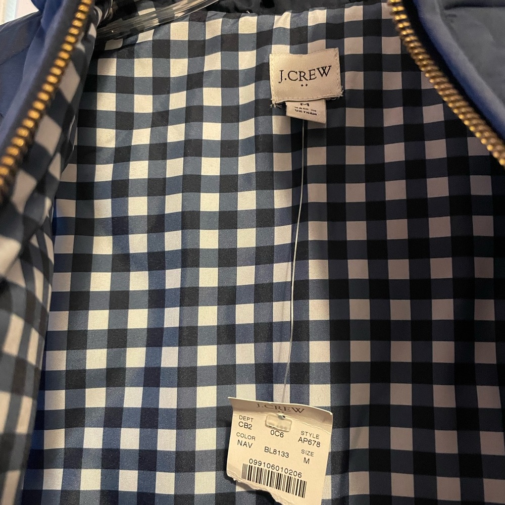 J.Crew Navy Quilted Vest - Picture 3 of 3